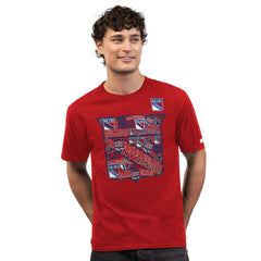 NHL Red New York Rangers Starter Logo Collage T-Shirt