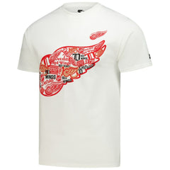 NHL White Detroit Red Wings Starter Logo Collage T-Shirt