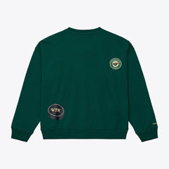 NHL Green Minnesota Wild Mitchell & Ness Women's Crewneck Sweatshirt