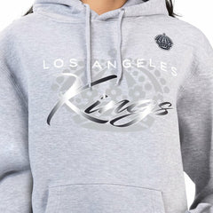 NHL Gray Los Angeles Kings G-III 4Her by Carl Banks Women's Shadow Logo Fleece Hoodie