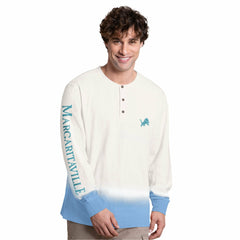 Margaritaville Island Reserve Long Sleeve Slub Henley Shirt - Detroit Lions