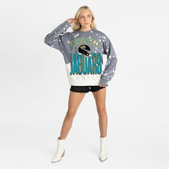 Gameday Couture Women's Arch Rivals Faded Wash Sweatshirt - Jacksonville Jaguars