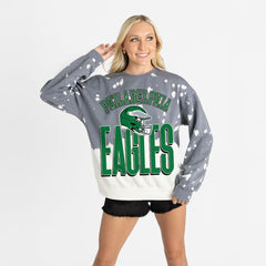 Gameday Couture Women's Arch Rivals Faded Wash Sweatshirt - Philadelphia Eagles