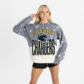 Gameday Couture Women's Arch Rivals Faded Wash Sweatshirt - Los Angeles Chargers