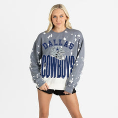 Gameday Couture Women's Arch Rivals Faded Wash Sweatshirt - Dallas Cowboys