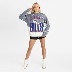Gameday Couture Women's Arch Rivals Faded Wash Sweatshirt - Buffalo Bills