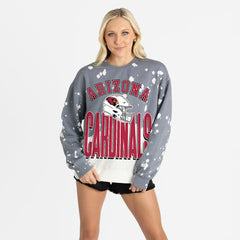 Gameday Couture Women's Arch Rivals Faded Wash Sweatshirt - Arizona Cardinals