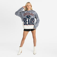 Gameday Couture Women's Arch Rivals Faded Wash Sweatshirt - Chicago Bears