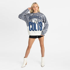 Gameday Couture Women's Arch Rivals Faded Wash Sweatshirt - Indianapolis Colts