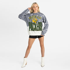 Gameday Couture Women's Arch Rivals Faded Wash Sweatshirt - Green Bay Packers