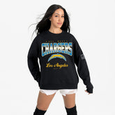 Gameday Couture Women's Powerhouse Play Premium Fleece Sweatshirt - Los Angeles Chargers