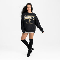 Gameday Couture Women's Powerhouse Play Premium Fleece Sweatshirt - New Orleans Saints