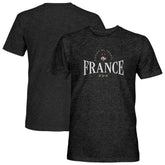 France National Team 1863FC Athletic Wordmark Vintage Tri-Blend T-Shirt - Black