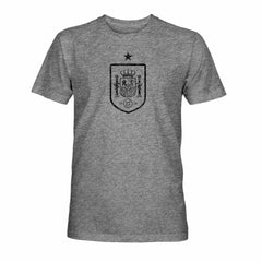 Spain National Team 1863FC Mono Badge Vintage Tri-Blend T-Shirt - Gray