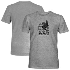 Mexico National Team 1863FC Mono Badge Vintage Tri-Blend T-Shirt - Gray