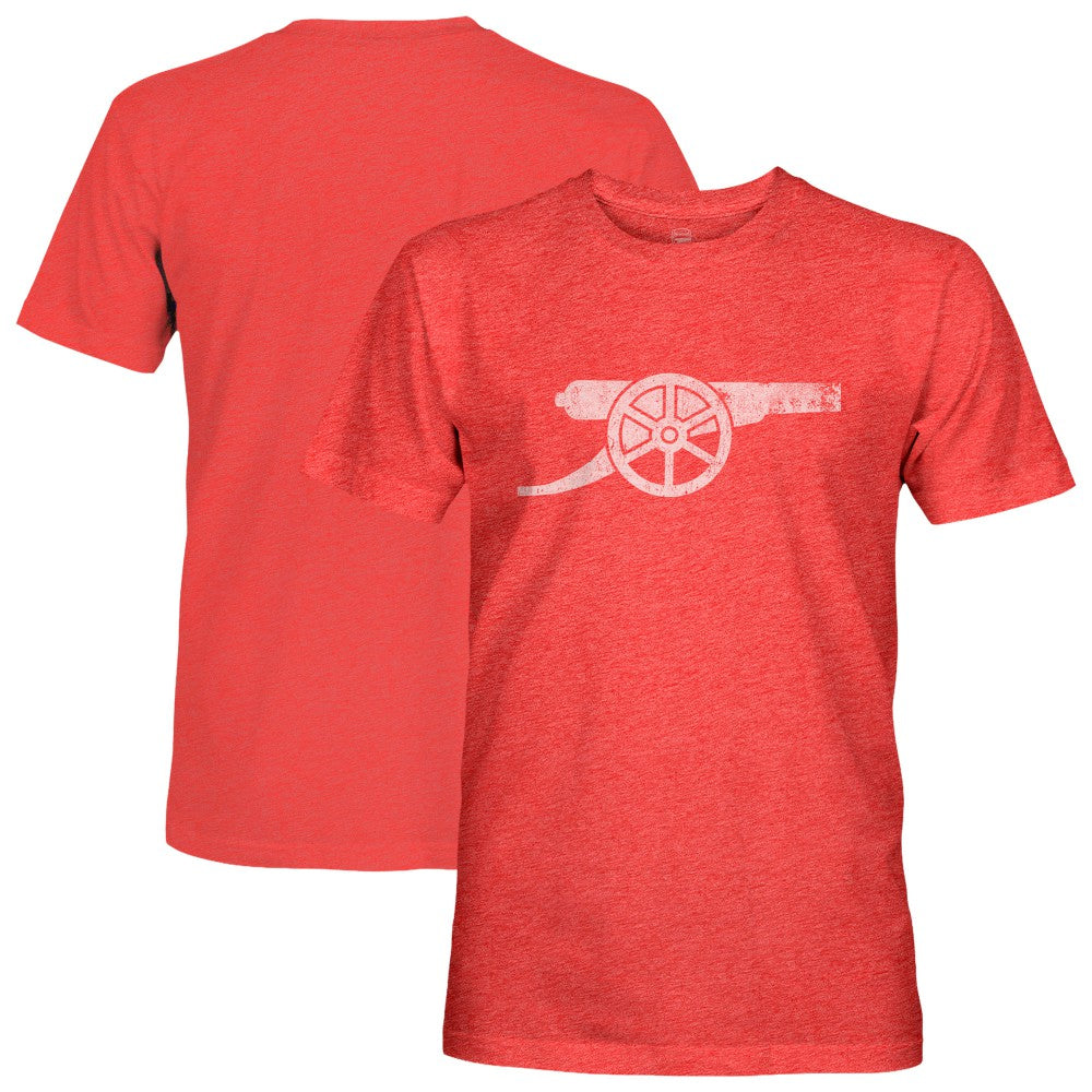 Arsenal 1863FC Mono Badge Vintage Tri-Blend T-Shirt - Red