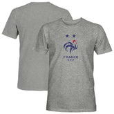France National Team 1863FC Color Badge Vintage Tri-Blend T-Shirt - Gray