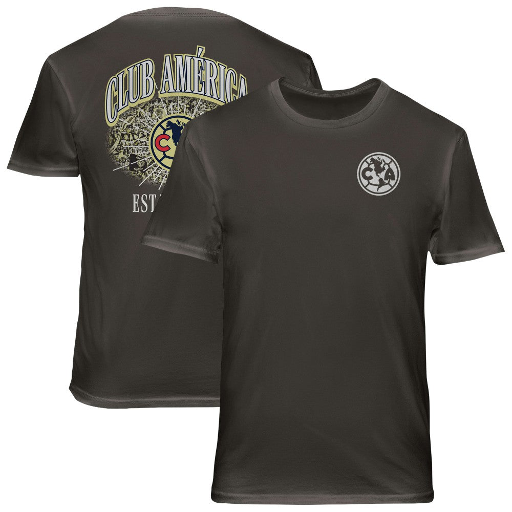 Club America 1863FC Wordmark Cotton T-Shirt - Gray