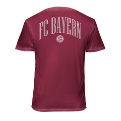 Bayern Munich 1863FC Back Wordmark Soft Wash T-Shirt - Red