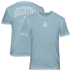 Argentina National Team 1863FC Back Wordmark Soft Wash T-Shirt - Light Blue