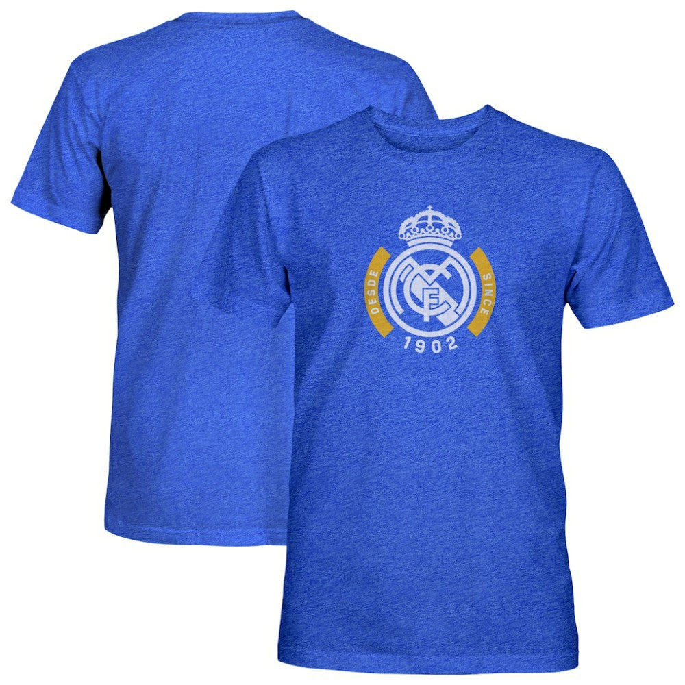 Real Madrid 1863FC Since Vintage Tri-Blend T-Shirt - Blue