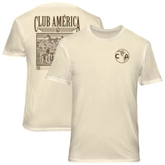 Club America 1863FC Vintage Soft Wash T-Shirt - Cream