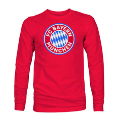 Bayern Munich 1863FC Color Badge Long Sleeve T-Shirt - Red