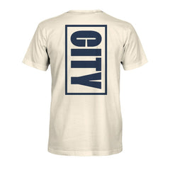 Manchester City 1863FC Big Logo Heavyweight T-Shirt - Cream
