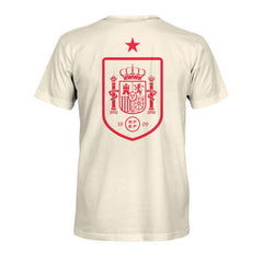 Spain National Team 1863FC Big Logo Heavyweight T-Shirt - Cream