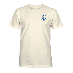 Argentina National Team 1863FC Own the Pitch Heavyweight T-Shirt - Cream