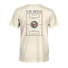 Club America 1863FC Own the Pitch Heavyweight T-Shirt - Cream