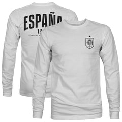 Spain National Team 1863FC Back Team Arch Long Sleeve T-Shirt - Gray