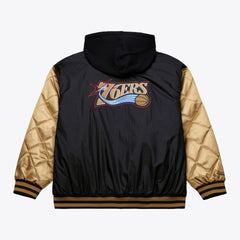 NBA Philadelphia 76ers Hardwood Classics 76 Originals Collection Fushion Full-Snap Hoodie Jacket