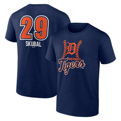 MLB Tarik Skubal Detroit Tigers Fastball Player Name & Number T-Shirt