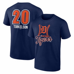 MLB Spencer Torkelson Detroit Tigers Fastball Player Name & Number T-Shirt