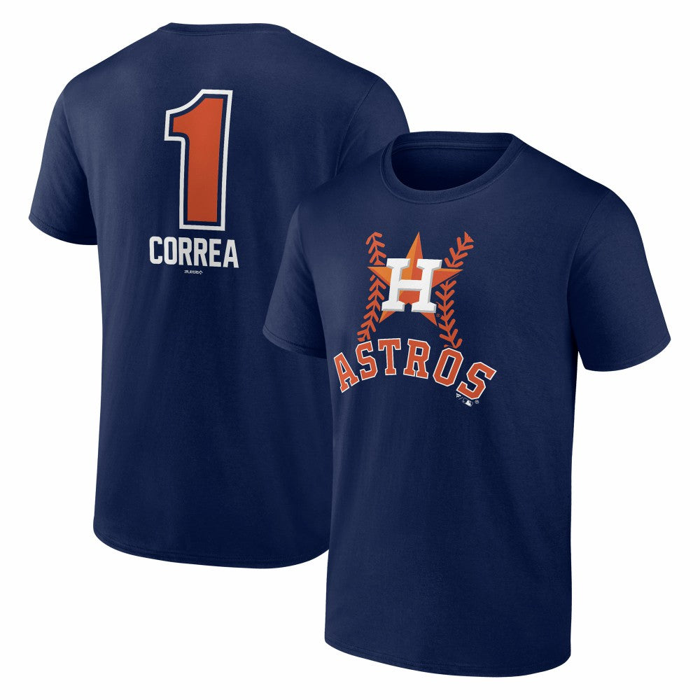 MLB Carlos Correa Houston Astros Fastball Player Name & Number T-Shirt