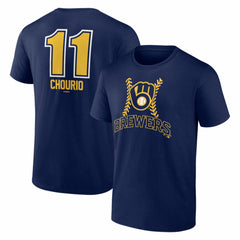 MLB Jackson Chourio Milwaukee Brewers Fastball Player Name & Number T-Shirt