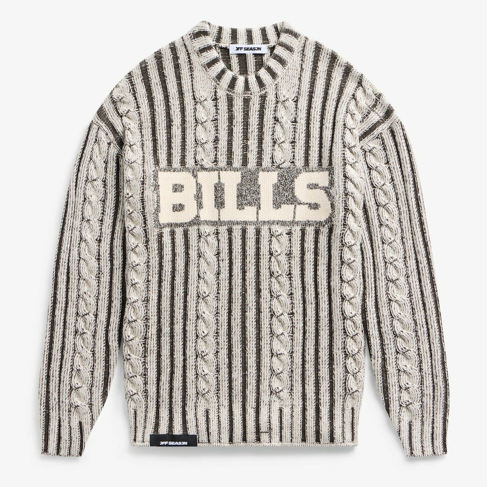 Off Season x NFL Unisex Cable Knit Sweater - Buffalo Bills