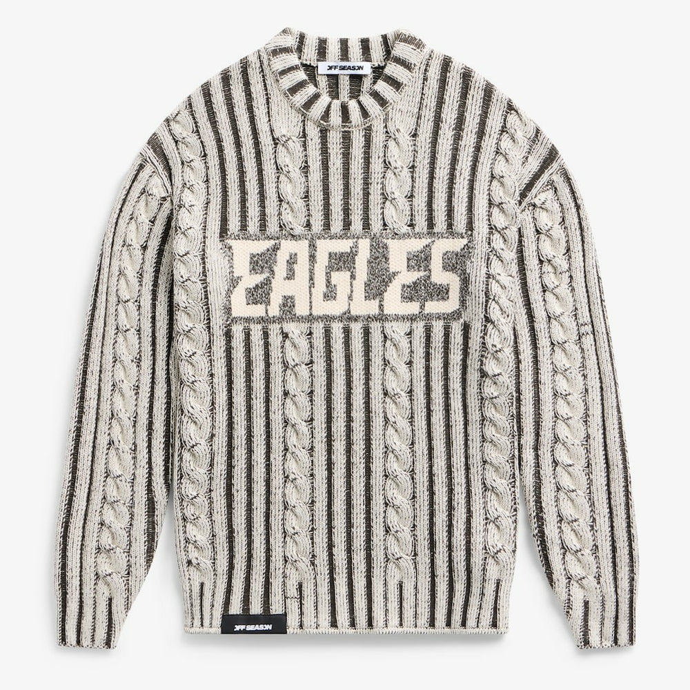 Off Season x NFL Unisex Cable Knit Sweater - Philadelphia Eagles