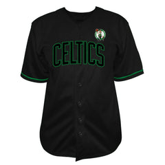 NBA Boston Celtics Big & Tall Pop Full-Button Baseball Jersey