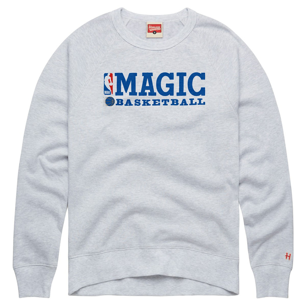 NBA Orlando Magic Homage Unisex Logoman Retro Tri-Blend Raglan Sweatshirt