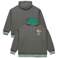 NBA Milwaukee Bucks Throw It Back Quilted Fleece Quarter-Zip Hoodie