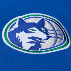 NBA Minnesota Timberwolves Throw It Back Quilted Fleece Quarter-Zip Hoodie