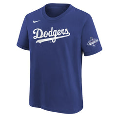 MLB Shohei Ohtani Los Angeles Dodgers Nike Youth 2025 World Series Champions Name & Number T-Shirt
