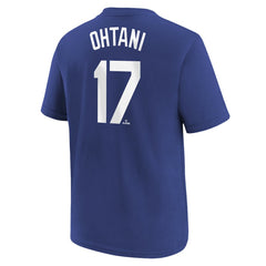 MLB Shohei Ohtani Los Angeles Dodgers Nike Youth 2025 World Series Champions Name & Number T-Shirt