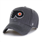 NHL Charcoal Philadelphia Flyers '47 Weathered Clean Up Adjustable Hat