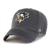 NHL Charcoal Pittsburgh Penguins '47 Weathered Clean Up Adjustable Hat