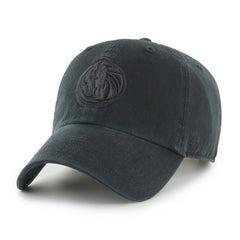 NBA Dallas Mavericks '47 Black on Black Clean Up Adjustable Hat