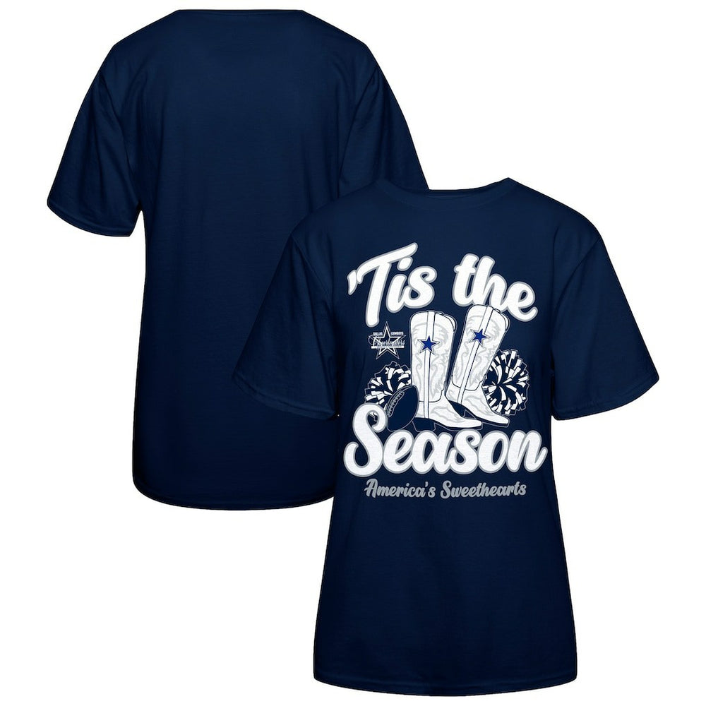Women's 'Tis The Season Boots T-Shirt - Dallas Cowboys
