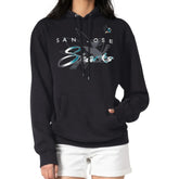 NHL Black San Jose Sharks G-III 4Her by Carl Banks Shadow Logo Fleece Pullover Hoodie